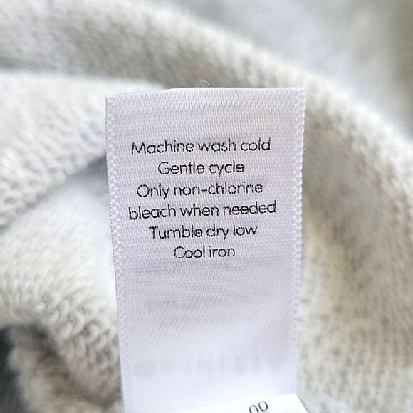 ATHLETA Gray Long Sleeve Crew Neck Sweatshirt size M Draw Waist Pullover Active - Picture 13 of 13